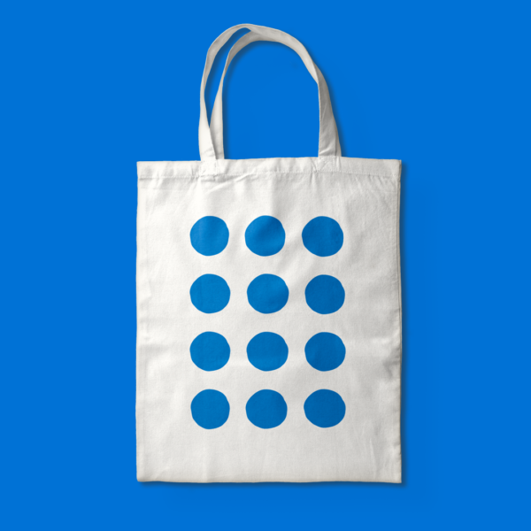 Big Blue Dot Tote Bag